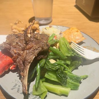 Royal Buffet and Grill - Lamb chops and  bok choy. - Asian Fusion Near Me - Philadelphia, Pennsylvania
