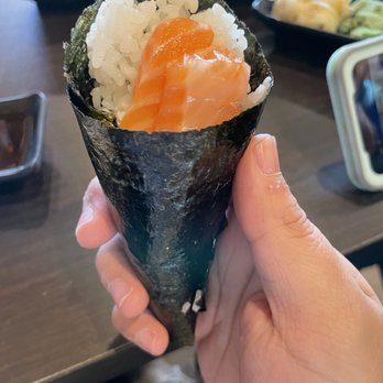 Nagoya - Salmon Handroll - Japanese Near Me - Kentwood, Michigan Nagoya - Salmon Handroll - Japanese Near Me - Kentwood, Michigan