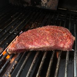 Patton's Meat Market - Steak  on the grill