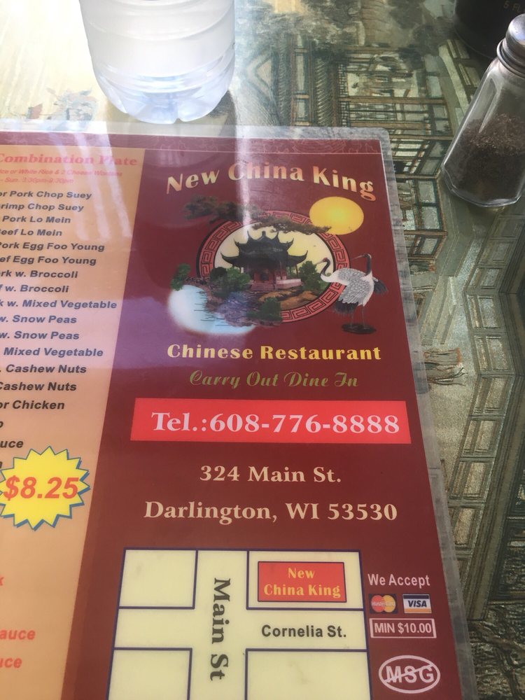 CHINA KING Updated October 2024 324 Main St, Darlington, Wisconsin