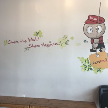 Sharetea - Background to take pictures with you and your bobas - Bubble Tea Near Me - Houston, Texas