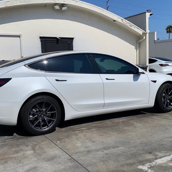 OC Tint Solutions - 35% in the front, 20% in the back and rear windshield, and 70% on the windshield. - Car Window Tinting Near Me - Costa Mesa, California