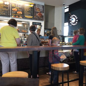 Caribou Coffee - The bathrooms are on the right side of the lobby.  You need bathrooms after drinking one or two big cups of coffee. - Coffee & Tea Near Me - Urbandale, Iowa