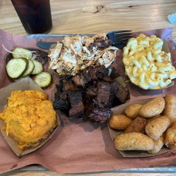 The Smoke Pit - Burnt ends, sweet potato casserole, bbq chicken, mac n cheese, and hush puppies - Barbeque Near Me - Gastonia, North Carolina The Smoke Pit - Burnt ends, sweet potato casserole, bbq chicken, mac n cheese, and hush puppies - Barbeque Near Me - Gastonia, North Carolina