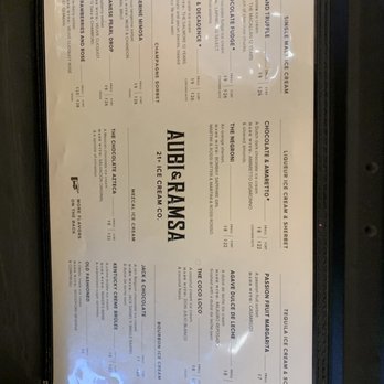 Aubi & Ramsa - Menu - Ice Cream & Frozen Yogurt Near Me - Fort Lauderdale, Florida