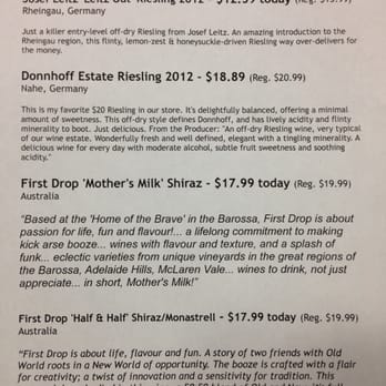 Cork & Barrel Wine And Spirits - Today's wine tasting notes - Beer, Wine & Spirits Near Me - Lawrence, Kansas Cork & Barrel Wine And Spirits - Today's wine tasting notes - Beer, Wine & Spirits Near Me - Lawrence, Kansas