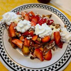 Flag City Diner - Strawberry walnut French toast