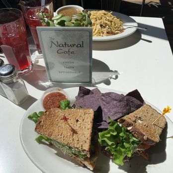Natural Cafe - Teriyaki Chicken sandwich and Tai Chicken noodles. - Salad Near Me - Goleta, California