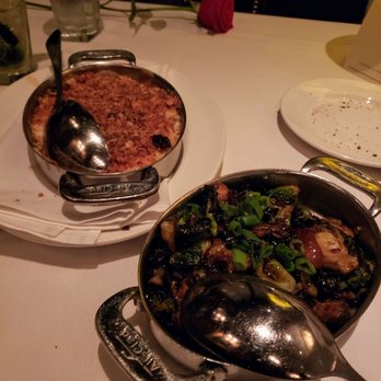 The Capital Grille - Au Gratin Potatoes and Soy Glazed Brussels Sprouts with Bacon - Steakhouses Near Me - Cherry Hill, New Jersey The Capital Grille - Au Gratin Potatoes and Soy Glazed Brussels Sprouts with Bacon - Steakhouses Near Me - Cherry Hill, New Jersey