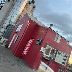Grumpy's Grind - New location inside tables and a drive thru!!! Located next to the corn siloes in Ault!!! Off of highway 85!!!