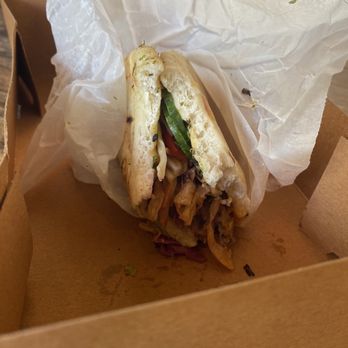 Ronto Roasters - Ronto-less Garden Wrap - sorry for the half-pic; I had the munchies - Food Stands Near Me - Anaheim, California Ronto Roasters - Ronto-less Garden Wrap - sorry for the half-pic; I had the munchies - Food Stands Near Me - Anaheim, California