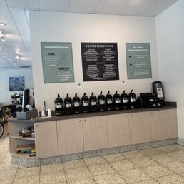 Coffee station inside Coffee station inside