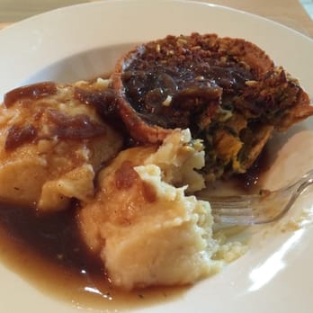 Eat - Butternut squash and feta cheese pie, mashed potatoes and mushroom gravy. Not too bad - Food Court Near Me - Edinburgh, EDH