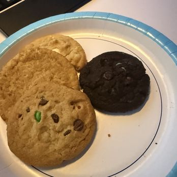 Insomnia Cookies - Mint chocolate chip, snickerdoodle, m&m and a macadamia nut. - Desserts Near Me - Amherst, New York
