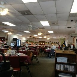 the dining area of the restaurant