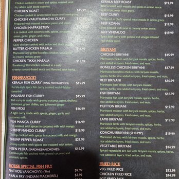 Aby's Authentic Kerala Kitchen - Menu - Indian Near Me - Yonkers, New York