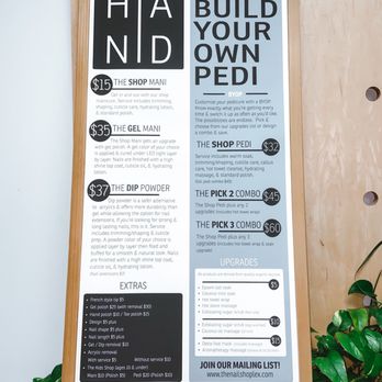 The Nail Shop - MENU - Nail Salons Near Me - Nicholasville, Kentucky