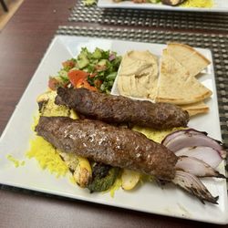 Baba Kabob Market and Deli - "Lamb Kabob Platter"