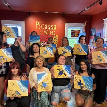 Picasso & Wine Midtown - Our group picture - Paint & Sip Near Me - Reno, Nevada Picasso & Wine Midtown - Our group picture - Paint & Sip Near Me - Reno, Nevada
