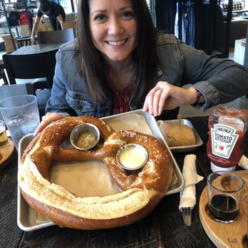 Breakside Brewery - The pretzel is HUGE but had great flavor! - American Near Me - Portland, Oregon