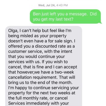 Poop Eradication Team, LLC - Second set of texts - Pet Services Near Me