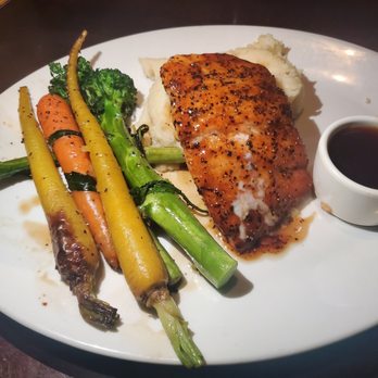 Yard House - Whiskey Glazed Salmon* - New American Near Me - Atlanta, Georgia Yard House - Whiskey Glazed Salmon* - New American Near Me - Atlanta, Georgia