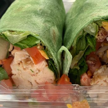 FAVs - a wrap of chicken, lettuce, tomatoes, and corn - Salad Near Me - Amarillo, Texas