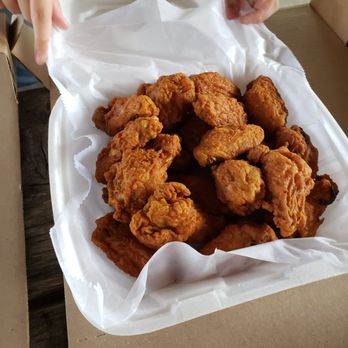 Pizza Italia - a box of fried chicken in a paper wrapper - Pizza Near Me - Libertyville, Illinois