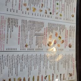 Another side of the menu Another side of the menu