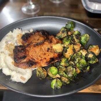 Willows & Pine - Center cut Pork chop dinner...soooo good!! - Cajun/Creole Near Me - Oakland, California