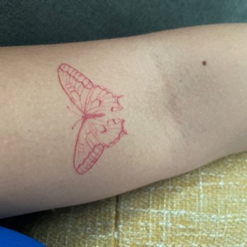 Secret Tattoo Art Studio - Cute red butterfly tattoo - Tattoo Near Me - Arcadia, California