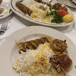 Spicy Joojeh Kebab Chelo-Kebab Chicken Koobideh