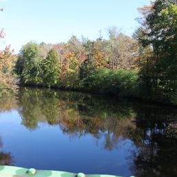 River on the museum grounds