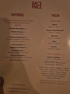 Menu photo 6 Sac's Place Astoria, NY