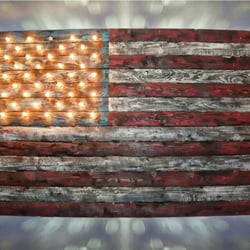 Fuller House - Reclaimed wood American flag