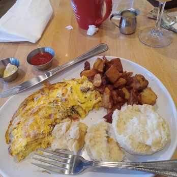 Ruby Sunshine Columbia - Spanish omelet with potatoes & biscuit. Coffee & big easy mimosa. - Breakfast & Brunch Near Me - Columbia, South Carolina Ruby Sunshine Columbia - Spanish omelet with potatoes & biscuit. Coffee & big easy mimosa. - Breakfast & Brunch Near Me - Columbia, South Carolina