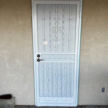 City Iron - White screen door - Metal Fabricators Near Me - Albuquerque, New Mexico