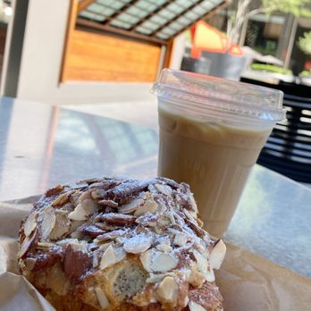 Nice Coffee - Almond croissant and Ice Vanilla latte - Coffee & Tea Near Me - Los Angeles, California Nice Coffee - Almond croissant and Ice Vanilla latte - Coffee & Tea Near Me - Los Angeles, California