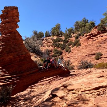 Dreamland Safari Tours - A neat formation to the right of the entrance (don't touch!). - Tours Near Me - Kanab, Utah Dreamland Safari Tours - A neat formation to the right of the entrance (don't touch!). - Tours Near Me - Kanab, Utah