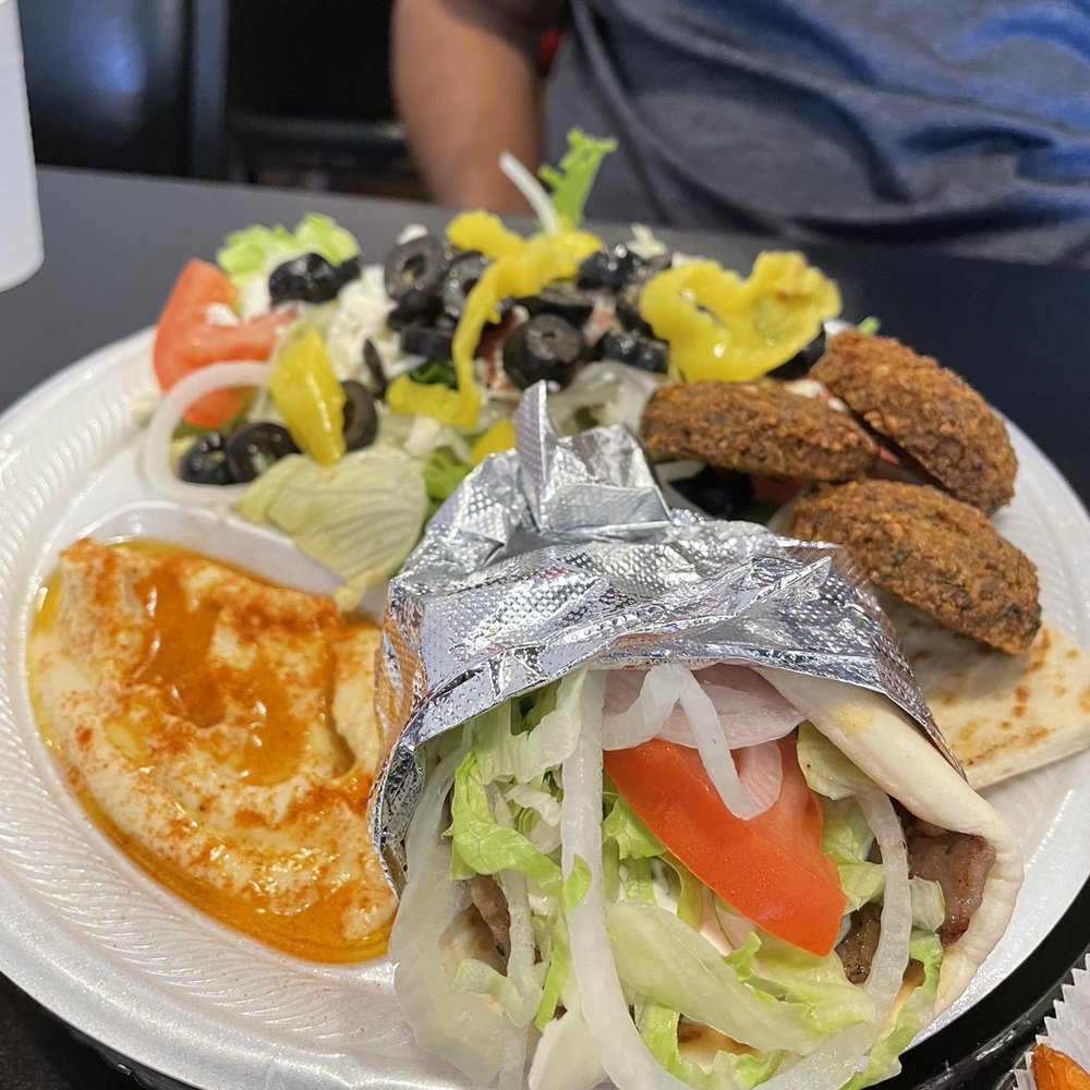 Main Street Deli - Mediterranean Platter ($10.99) beat bang for your buck! Everything was so good- includes mini gyro pita, falafel, Greek salad, hummus & pita - Delis Near Me - Garland, Texas Main Street Deli - Mediterranean Platter ($10.99) beat bang for your buck! Everything was so good- includes mini gyro pita, falafel, Greek salad, hummus & pita - Delis Near Me - Garland, Texas