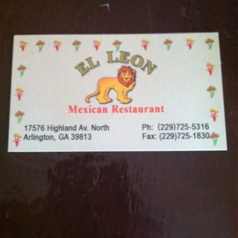 El Leon - the name of a mexican restaurant - Mexican Near Me - Arlington, Georgia