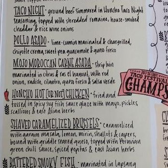 Honcho - Menu - July 2018 - Latin American Near Me - Clarkston, Michigan Honcho - Menu - July 2018 - Latin American Near Me - Clarkston, Michigan