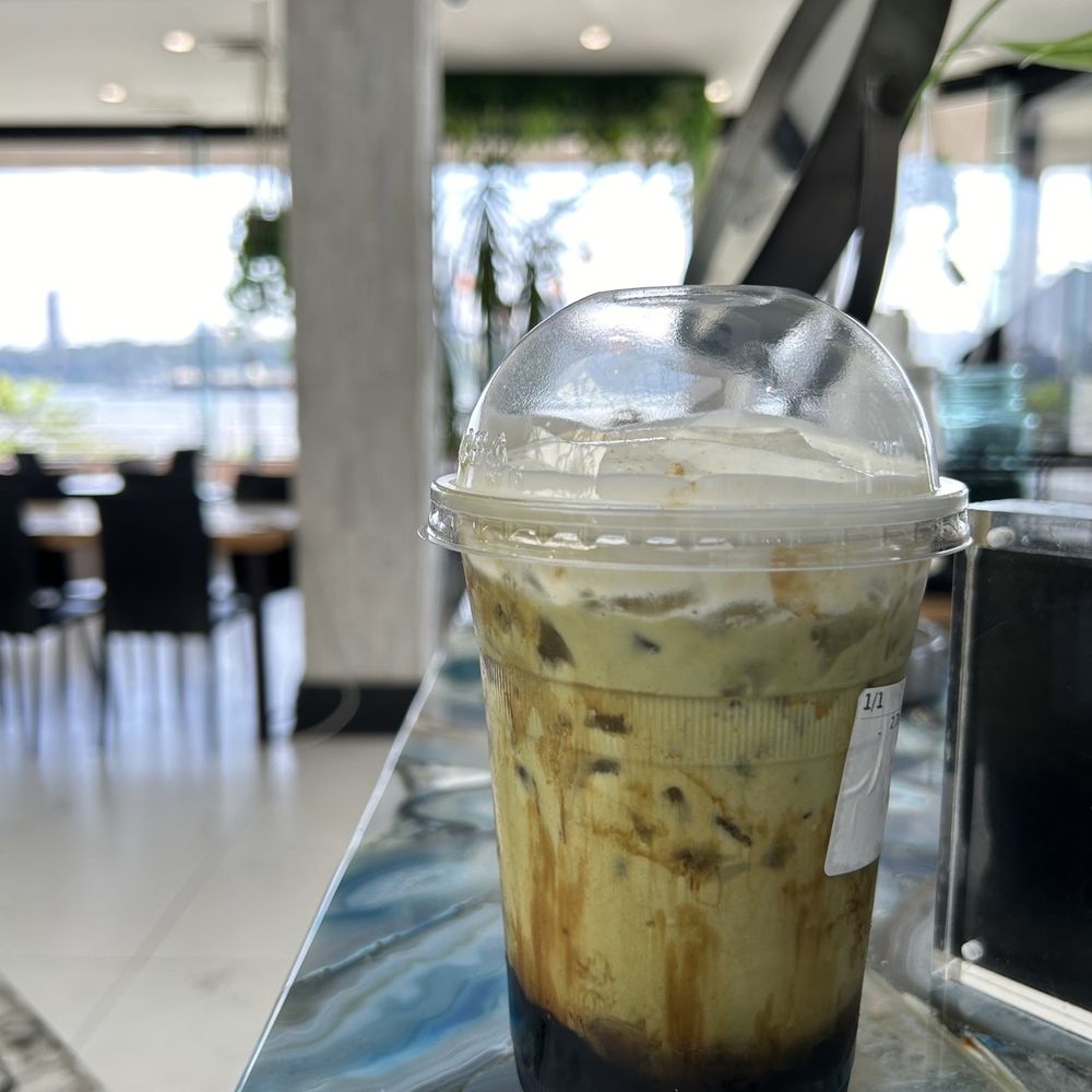 ÜMACHA - Tsuyochan (cheese cream + matcha + milk + brown sugar boba - Bubble Tea Near Me - Edgewater, New Jersey ÜMACHA - Tsuyochan (cheese cream + matcha + milk + brown sugar boba - Bubble Tea Near Me - Edgewater, New Jersey