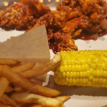 Chili's - Honey glazed chicken Christensen with fries and corn - American Near Me - Lithonia, Georgia
