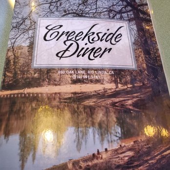 Creekside Diner - Menu cover - Diners Near Me - Rio Linda, California