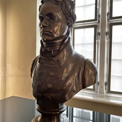 Beethoven-Haus - Bust casted from mold made with plaster molded to Beethoven's face by Franz Klein in 1812. This bronze bust was casted 1890.