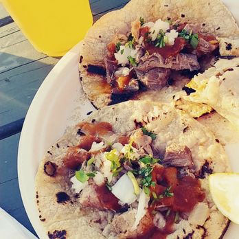 Ithaca Beer Company - Carnitas tacos and apricot wheat beer. - Burgers Near Me - Ithaca, New York