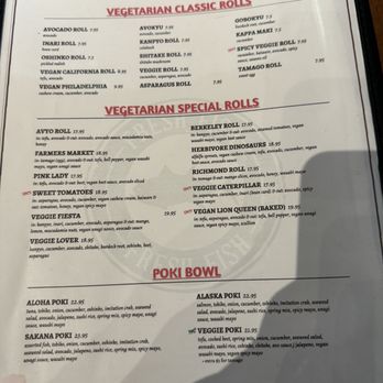 Sakana Sushi and Roll - Menu - Sushi Bars Near Me - Kensington, California