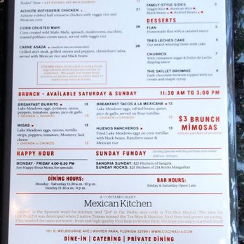 Cocina 214 - Tex-Mex Near Me - Winter Park, Florida