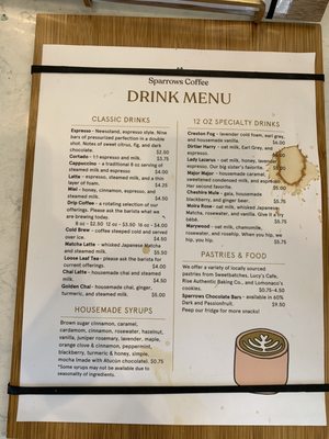 Menu photo 8 Sparrows Coffee Grand Rapids, MI
